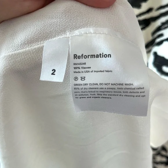 Reformation Nectarine Zebra Print Midi Dress - Picture 5 of 9